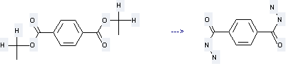 1,4-Benzenedicarboxylicacid, 1,4-dihydrazide can be prepared by Terephthalic acid diethyl ester 